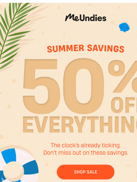 meundies newsletter: Summer Sale Starts Now! ☀️🌊