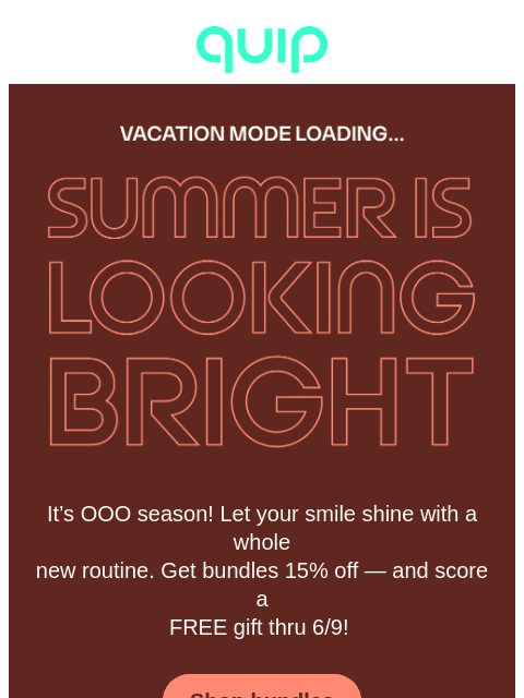 getquip newsletter: 😎 Claim your FREE summer travel essentials