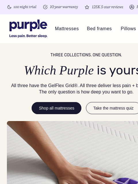 purple newsletter: Three Purples. Which one’s yours?