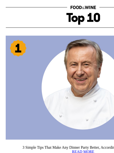 foodandwine newsletter: Daniel Boulud Says These 3 Hosting Details Matter ...