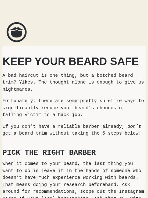 Don't get a beard trim without reading this ͏ ͏ ͏ ͏ ͏ ͏ ͏ ͏ ͏ ͏ ͏ ͏ ͏ ͏ ͏ ͏ ͏ ͏ ͏ ͏ ͏ ͏ ͏ ͏ ͏ ͏ ͏ ͏ ͏ ͏ ͏ ͏ ͏ ͏ ͏ ͏ ͏ ͏ ͏ ͏ ͏ ͏ ͏ ͏ ͏ ͏ ͏ ͏ ͏ ͏ ͏ ͏ ͏ ͏ ͏ ͏ ͏ ͏ ͏ ͏ ͏ ͏ ͏ ͏ ͏ ͏ ͏ ͏ ͏ ͏ ͏ ͏ ͏ ͏ ͏ ͏ ͏