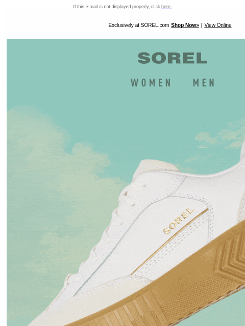 Introducing the NEW ONA AVE™ T-Toe. Only at SOREL.com If this e-mail is not displayed properly, click here. Exclusively at SOREL.com Shop Now» ‌ ‌ ‌ ‌ ‌ ‌ ‌ ‌ ‌ ‌ ‌ ‌ ‌ ‌ ‌ ‌ ‌ ‌ ‌ ‌ ‌ ‌ ‌ ‌ ‌ ‌ ‌ ‌ ‌
