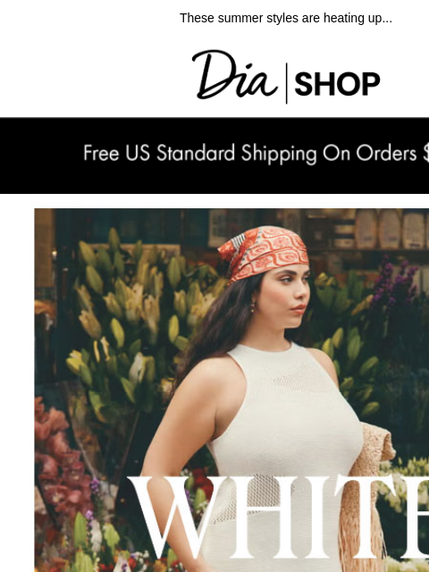 These summer styles are heating up... Dia & Co Shop YOU MAY ALSO LIKE The Bikini Swim﻿ The Bikini Swim﻿ SHOP NOW﻿ Off The Shoulder Maxi Dress﻿ Off The Shoulder Maxi Dress﻿ SHOP NOW﻿ The Ultimate
