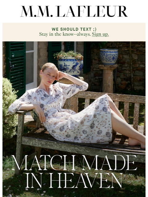 mmlafleur newsletter: Now Trending: Airy Cotton.
