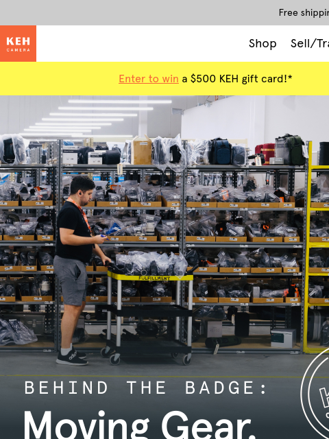 keh newsletter: Keeping KEH Certified™ gear in motion 📸 📦 🚚
