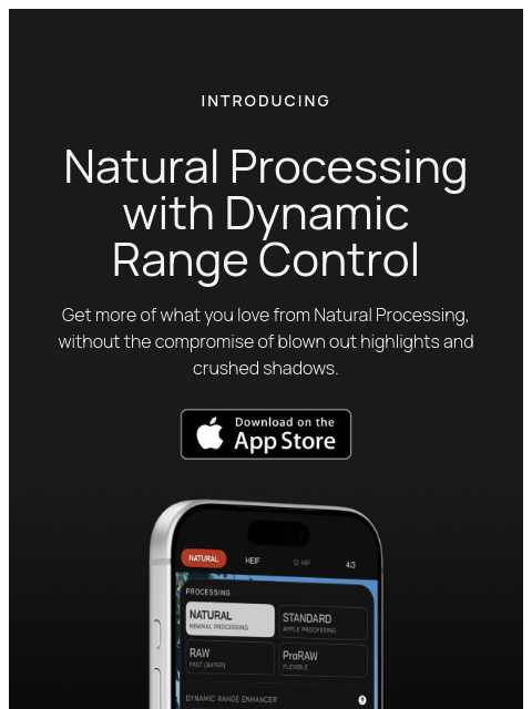 shopmoment newsletter: Natural Processing Just Got Better