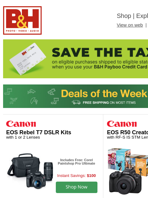 bhphotovideo newsletter: Best Deals of the Week – Don’t Miss Out!