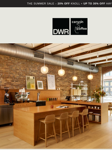 dwr newsletter: Now serving: Canyon Coffee at DWR Fulton Market