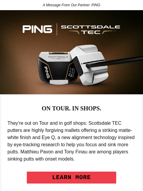 golfdigest newsletter: PING Scottsdale TEC Putters: A Different Point of ...