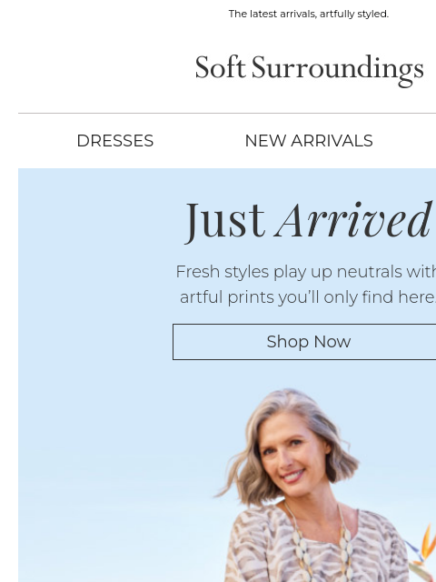softsurroundings newsletter: New-in: Expressive Neutrals