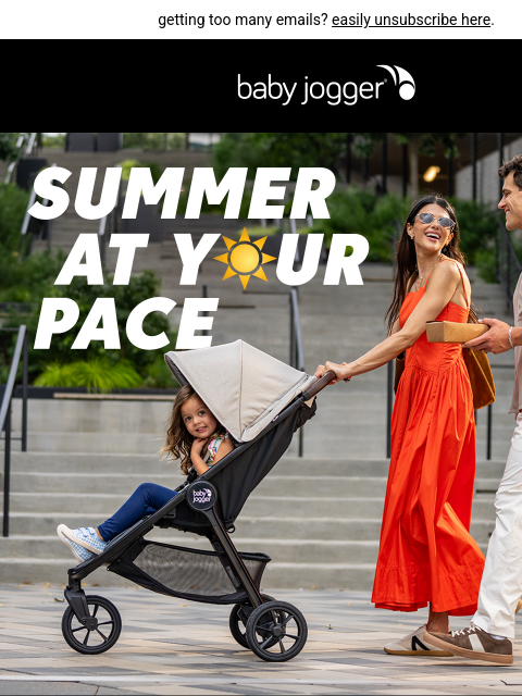 babyjogger newsletter: ☀️ longer days, more to explore