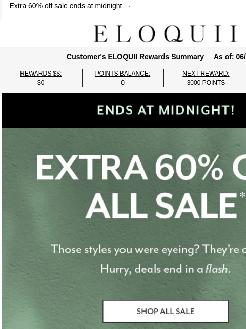 eloquii newsletter: SALE ENDS IN A FLASH 💥