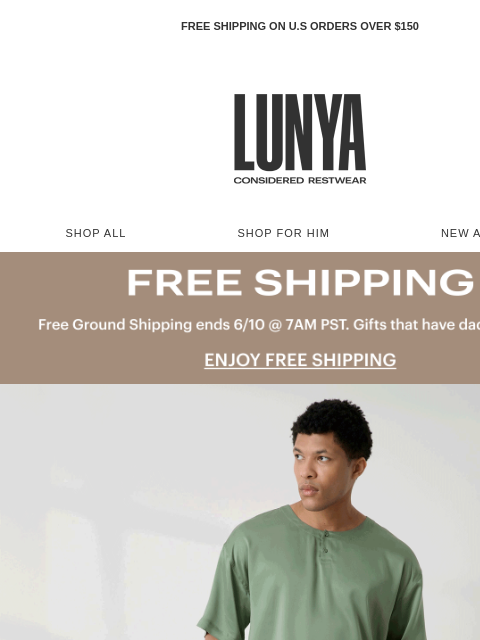 lunya newsletter: Gifts for dad (and for you)