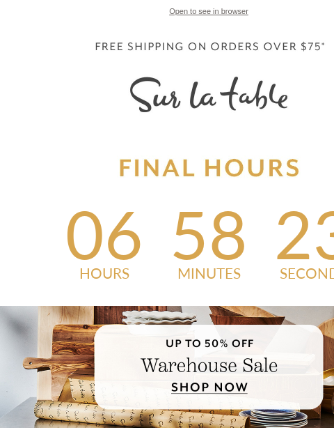 Last chance to save big on cookware, cutting boards, chef knives and more. Shop before midnight! ‌ ‌ ‌ ‌ ‌ ‌ ‌ ‌ ‌ ‌ ‌ ‌ ‌ ‌ ‌ ‌ ‌ ‌ ‌ ‌ ‌ ‌ ‌ ‌ ‌ ‌ ‌ ‌ ‌ ‌ ‌ ‌ ‌ ‌ ‌ ‌ ‌ ‌ ‌ ‌ ‌ ‌ ‌ ‌ ‌ ‌ ‌ ‌ ‌ ‌ ‌ ‌