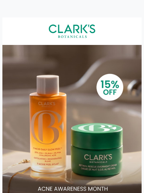clarksbotanicals newsletter: Retinol without redness.