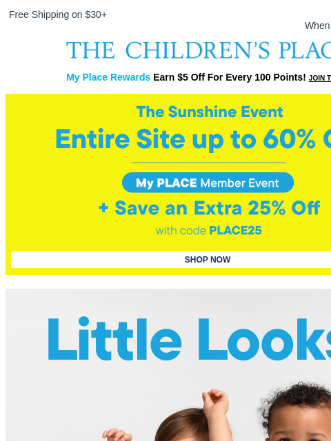 childrensplace newsletter: Cute Summer Looks Just for Baby 🤗