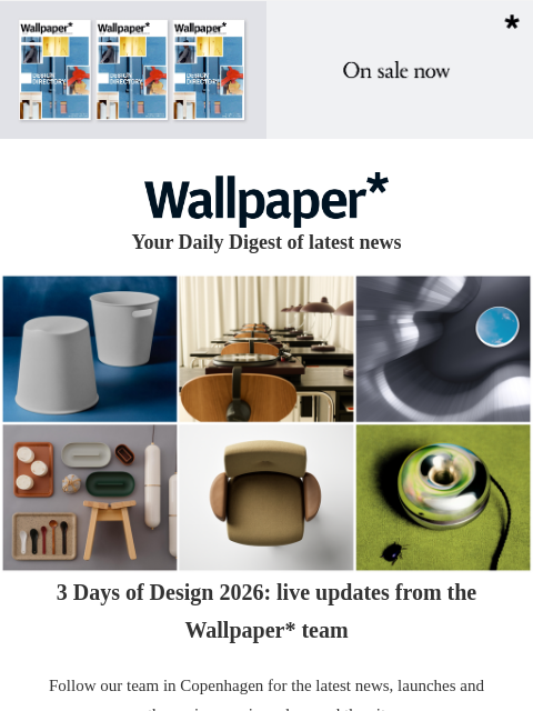 futureplc newsletter: 3 Days of Design 2026: live updates