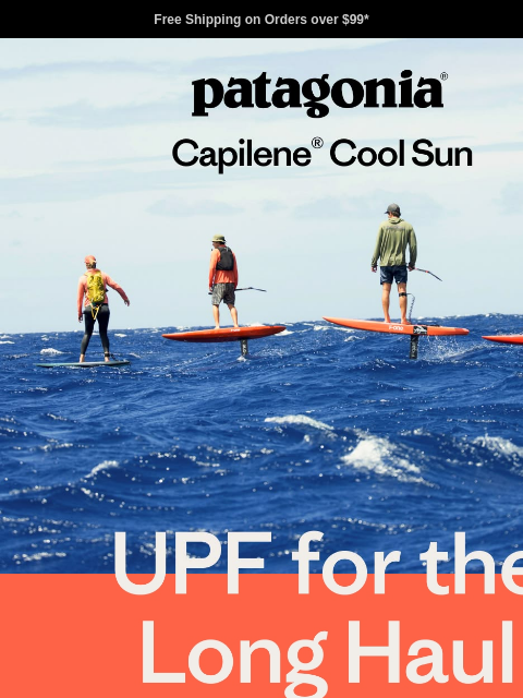 patagonia newsletter: Sun protection for sweating in