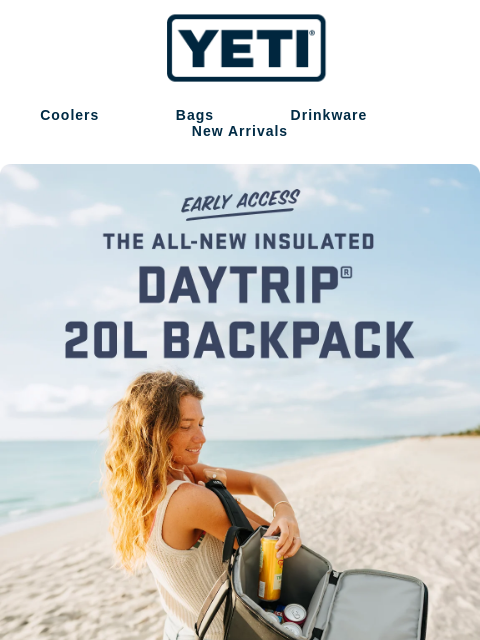 yeti newsletter: EARLY ACCESS: The Daytrip® 20L Insulated Backpack
