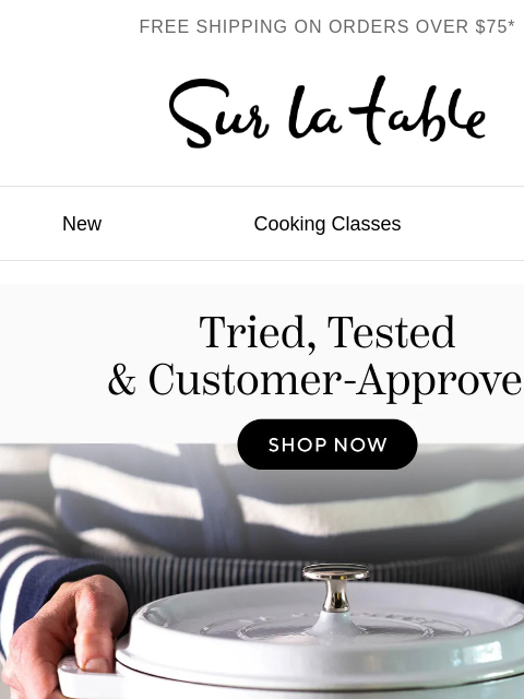 surlatable newsletter: What's 🔥 right now: Tried + tested cookware.