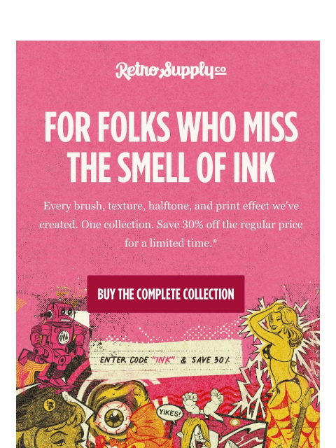 retrosupply newsletter: Every Analog Tool We've Ever Made. 30% Off.