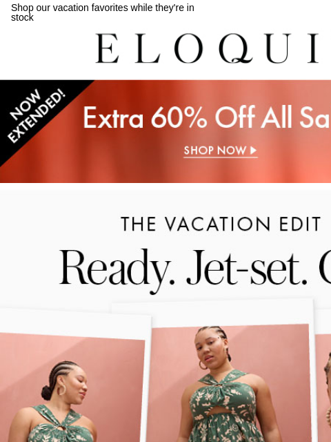 Shop our vacation favorites while they're in stock Logo Shop 60 off Sale Shop The Vacation Edit Shop Swim Shop Dresses Shop Tops Shop Shorts NEW ARRIVALS BEST SELLERS DRESSES WORKWEAR DAILY DEAL