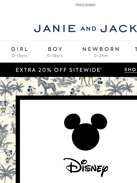 Don't miss our Disney collection, now on sale. View in browser Stores Janie and Jack Girl Boy Newborn Tween Janie and Jack Girl Boy Newborn Tween Girl Boy Newborn Girl Newborn Boy Accessories Sale
