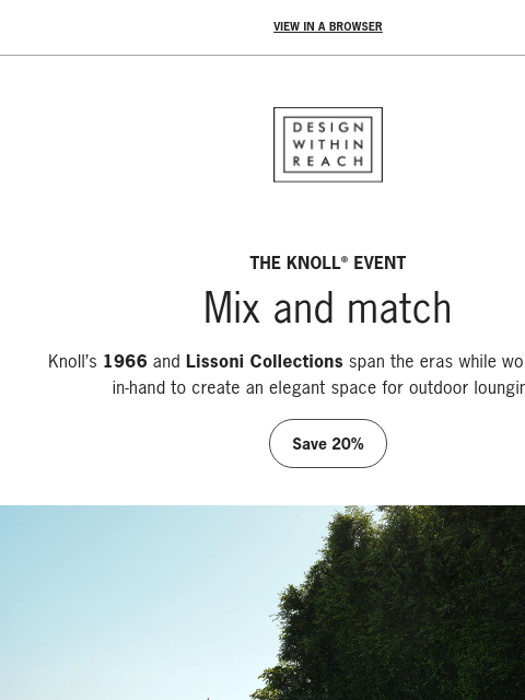 Lissoni, Risom, Schultz – save on lasting, original design. ‌ ‌ ‌ ‌ ‌ ‌ ‌ ‌ ‌ ‌ ‌ ‌ ‌ ‌ ‌ ‌ ‌ ‌ ‌ ‌ ‌ ‌ ‌ ‌ ‌ ‌ ‌ ‌ ‌ ‌ ‌ ‌ ‌ ‌ ‌ ‌ ‌ ‌ ‌ ‌ ‌ ‌ ‌ ‌ ‌ ‌ ‌ ‌ ‌ ‌ ‌ ‌ View in a browser DESIGN WITHIN REACH