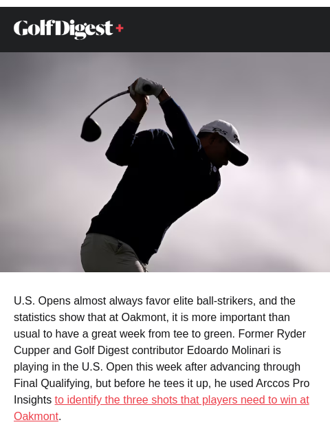 US Opens almost always favor elite ball-strikers, and the statistics show that it is more important than usual to have a great week from tee to green. ‌ ‌ ‌ ‌ ‌ ‌ ‌ ‌ ‌ ‌ ‌ ‌ ‌ ‌ ‌ ‌ ‌ ‌ ‌ ‌ ‌ ‌ ‌ ‌ ‌