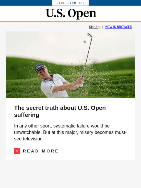 5 players who will help you win your US Open pool GolfDigest Sign Up | VIEW IN BROWSER Justin Thomas The secret truth about US Open suffering In any other sport, systematic failure would be unwatchable