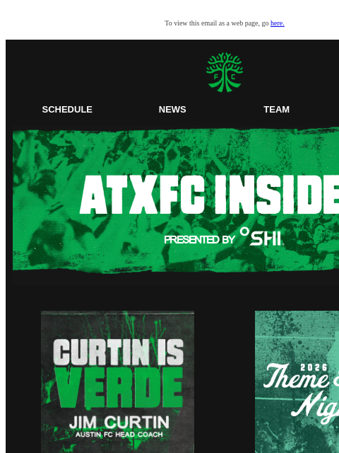austinfc newsletter: ATXFC Insider: Jim Curtin is VERDE, Theme Nights, ...