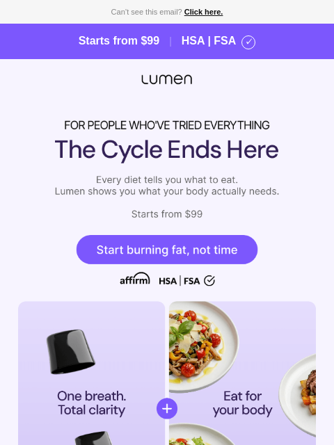 lumen newsletter: Keto. Fasting. Calorie counting. What if none of t...