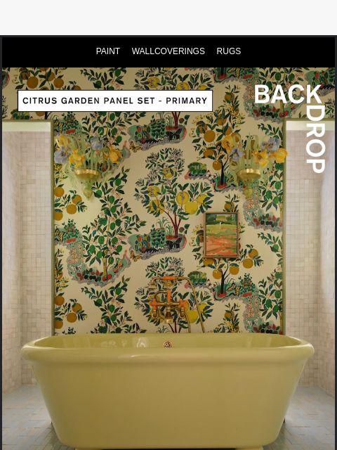 backdrophome newsletter: BACK IN STOCK