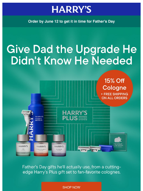 harrys newsletter: The best dad deserves our best shave