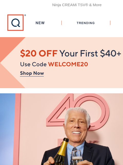 qvcemail newsletter: Celebrate 40 Years with Top Deals