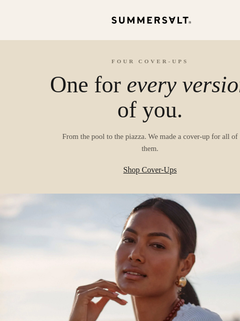 summersalt newsletter: Your Cover-Up Personality, Revealed