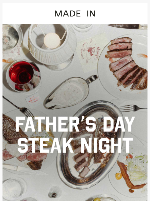 madeincookware newsletter: This Father’s Day, Make It a Steak Night