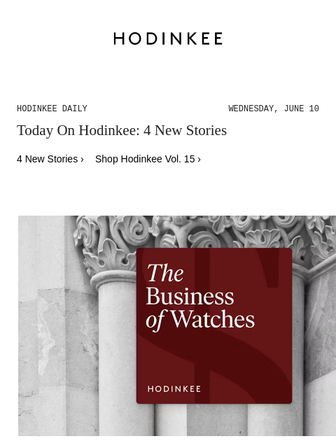 hodinkee newsletter: Hodinkee Daily | 06/10/2026