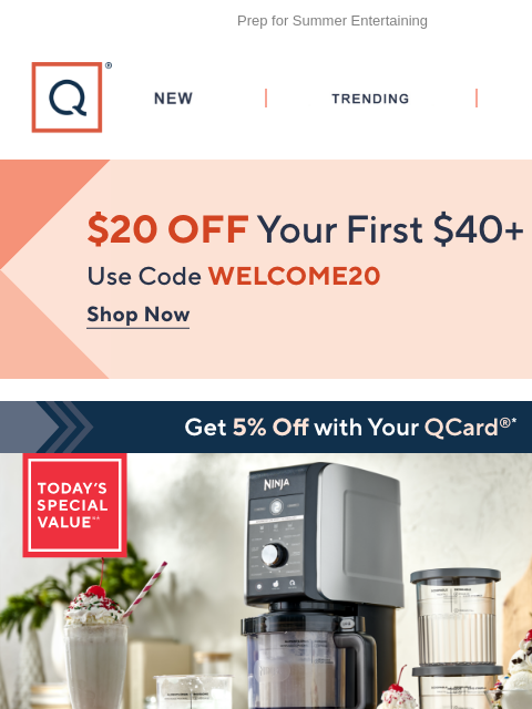 qvcemail newsletter: Lowest Price! Ninja CREAMi + Get $20 Off