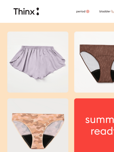 shethinx newsletter: 🌞 New summer-ready undie styles