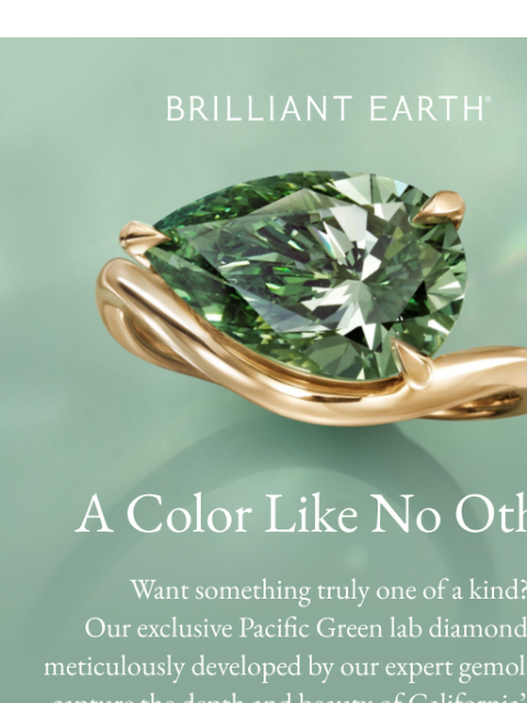 brilliantearth newsletter: A diamond color like no other 💚