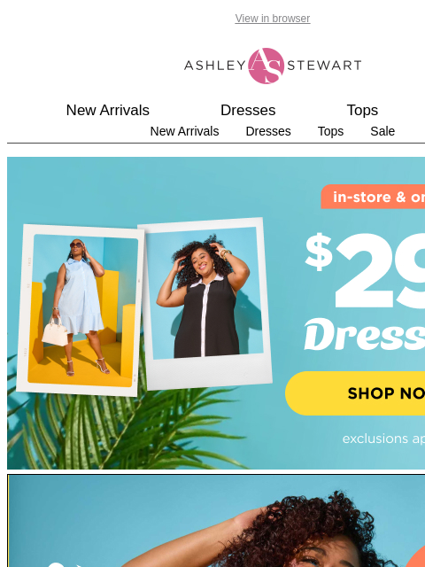 ashleystewart newsletter: Hello, Sun dress season!