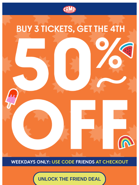 camp newsletter: The Playdate Deal of the Summer 😎
