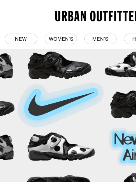 urbanoutfitters newsletter: New @UO · Nike Air Rift drop!