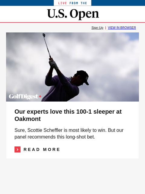 Rory McIlroy reveals 'impossible' Oakmont practice-round score GolfDigest Sign Up | VIEW IN BROWSER US Open Our experts love this 100-1 sleeper at Oakmont Sure, Scottie Scheffler is most likely