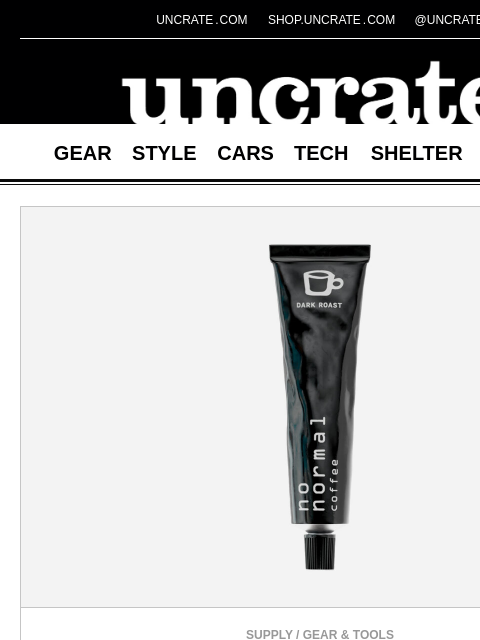 uncrate newsletter: No Normal Coffee & more