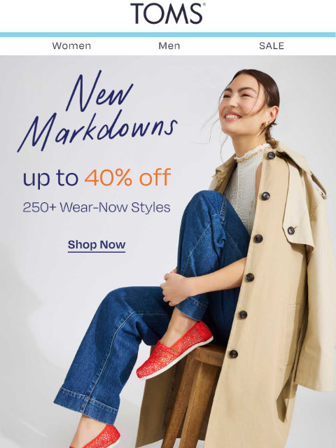 toms newsletter: Dozens of Alpargata Styles—Now up to 40% Off