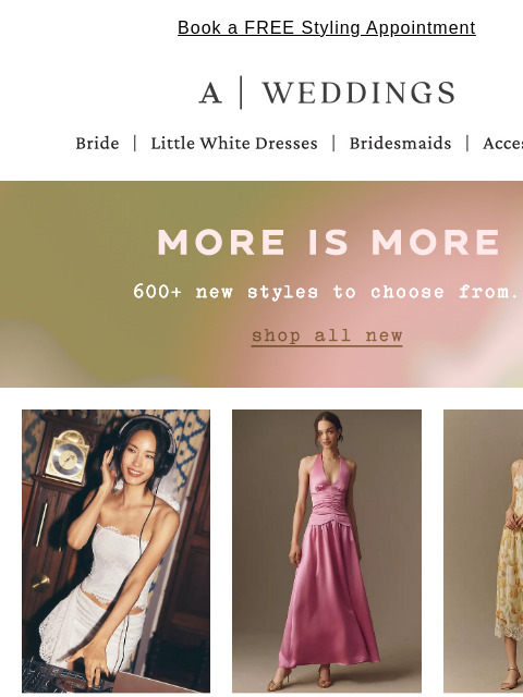 anthropologie newsletter: 600+ new arrivals
