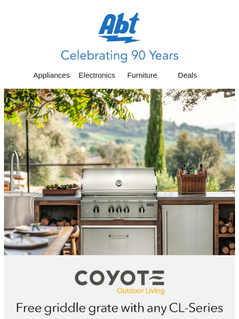 abt newsletter: Your Dream Outdoor Kitchen Starts Here