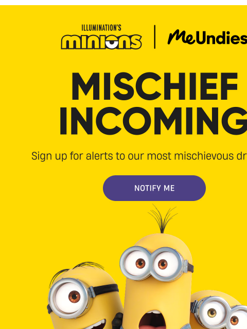 meundies newsletter: Something mischievous is coming👀🍌